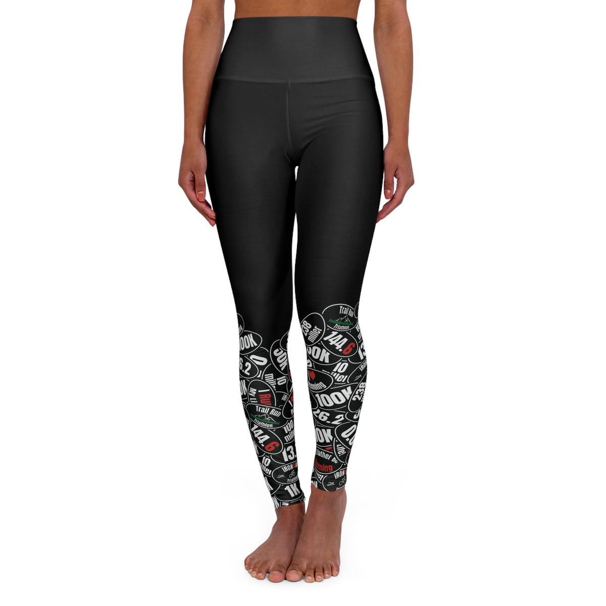 High Waisted Yoga Leggings (AOP)